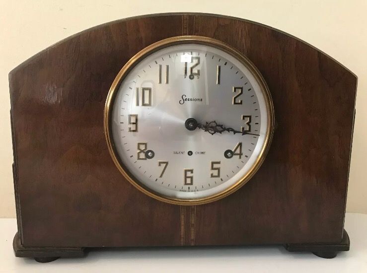 Antique Sessions Westminster Chime Deco Mantle Clock