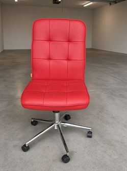 Boss Office Products Mellennial Modern Home Office Chair – Armless, Red – Like New
