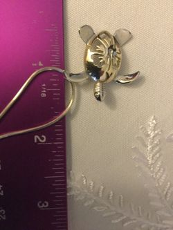 Silver Tortoise necklace 🐢/ Silver jewelry