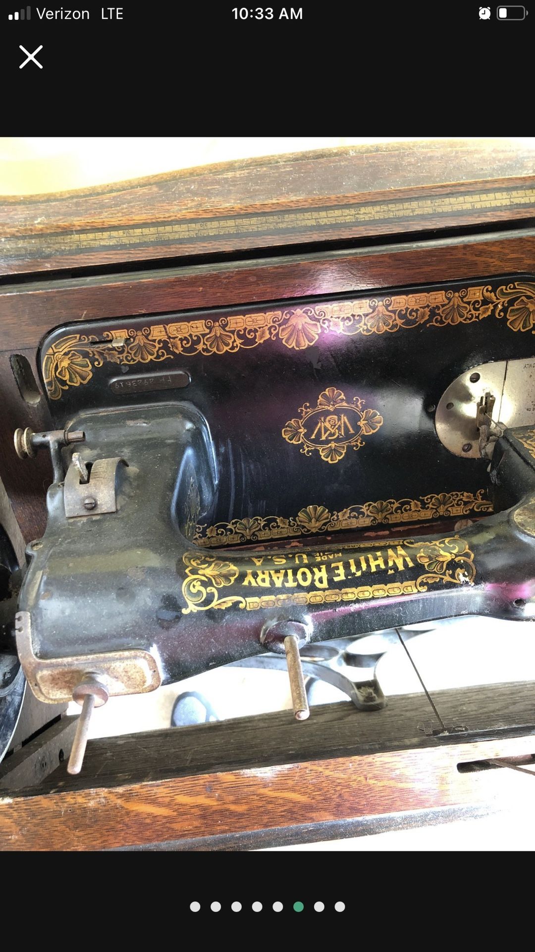 White Rotary Antique Sewing Machine