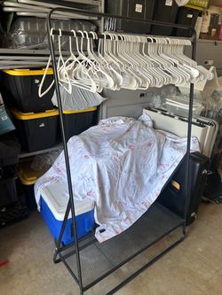 Black clothing rack