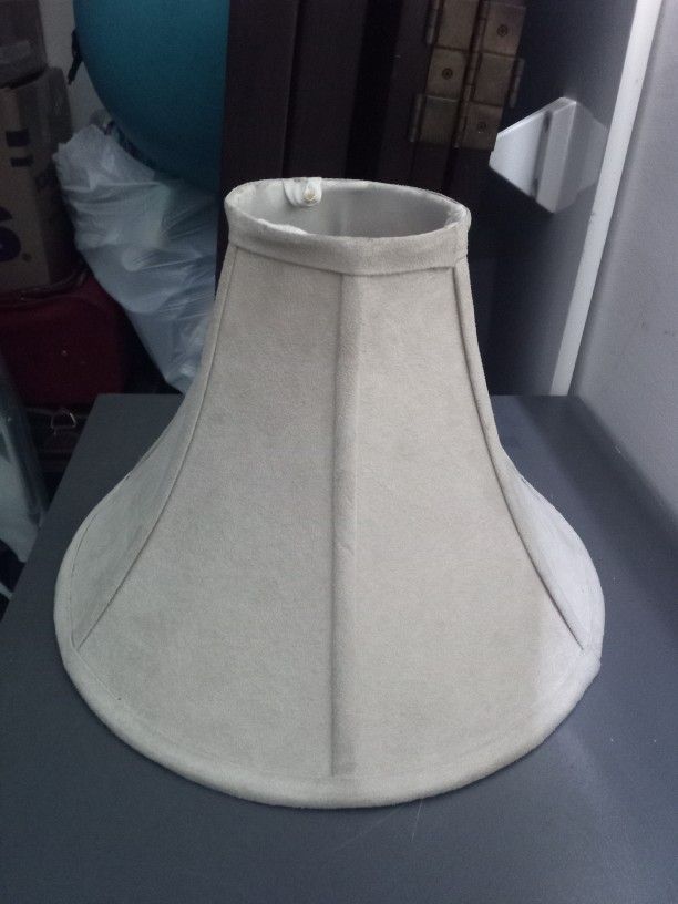 Beige/Cream Colored Velvet Lining, Mid century Vintage Style Lamp Shade.