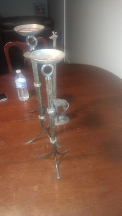 Candle Stand With Giraffe Decor