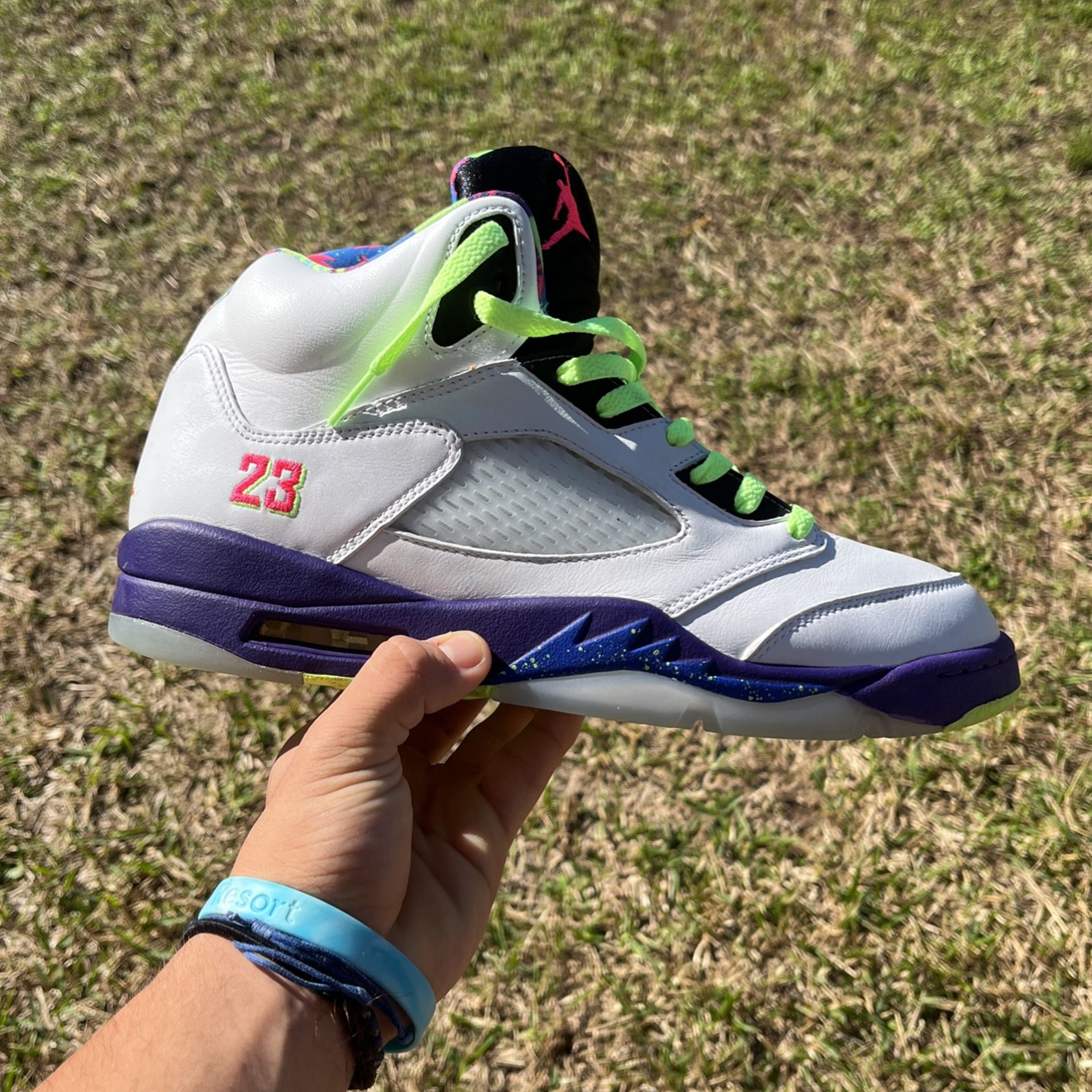 Jordan 5 Retro Alternate Bel-Air “White Ghost Green Court Purple”