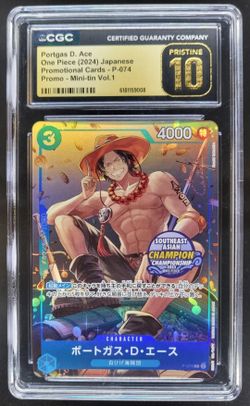 One Piece Portgas D. Ace P-074 CGC Pristine 10