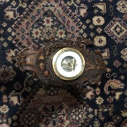 French 1900s Beomtre Clock Walnut Wood