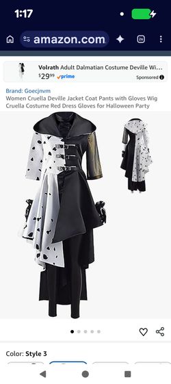 Cruella Deville Coat Only