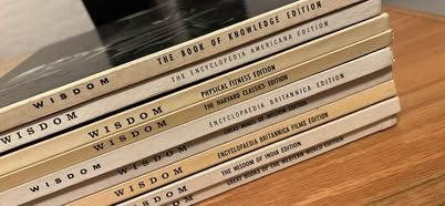 Vintage Lot of 9 Hardcover “Wisdom” Magazine Lifetime Learning & Education History