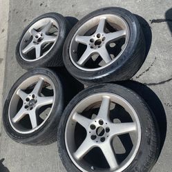 4 — 215/45r17 5x100 5x3.94 Stock Toyota Corolla Prius Matrix Celica Impreza Wheels Rims Tires!!!