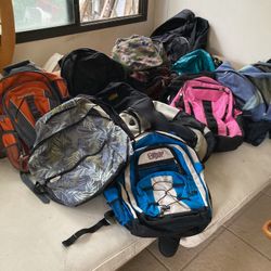 18 PCs Back Packs & 1 Carry On For Only $ 10/1