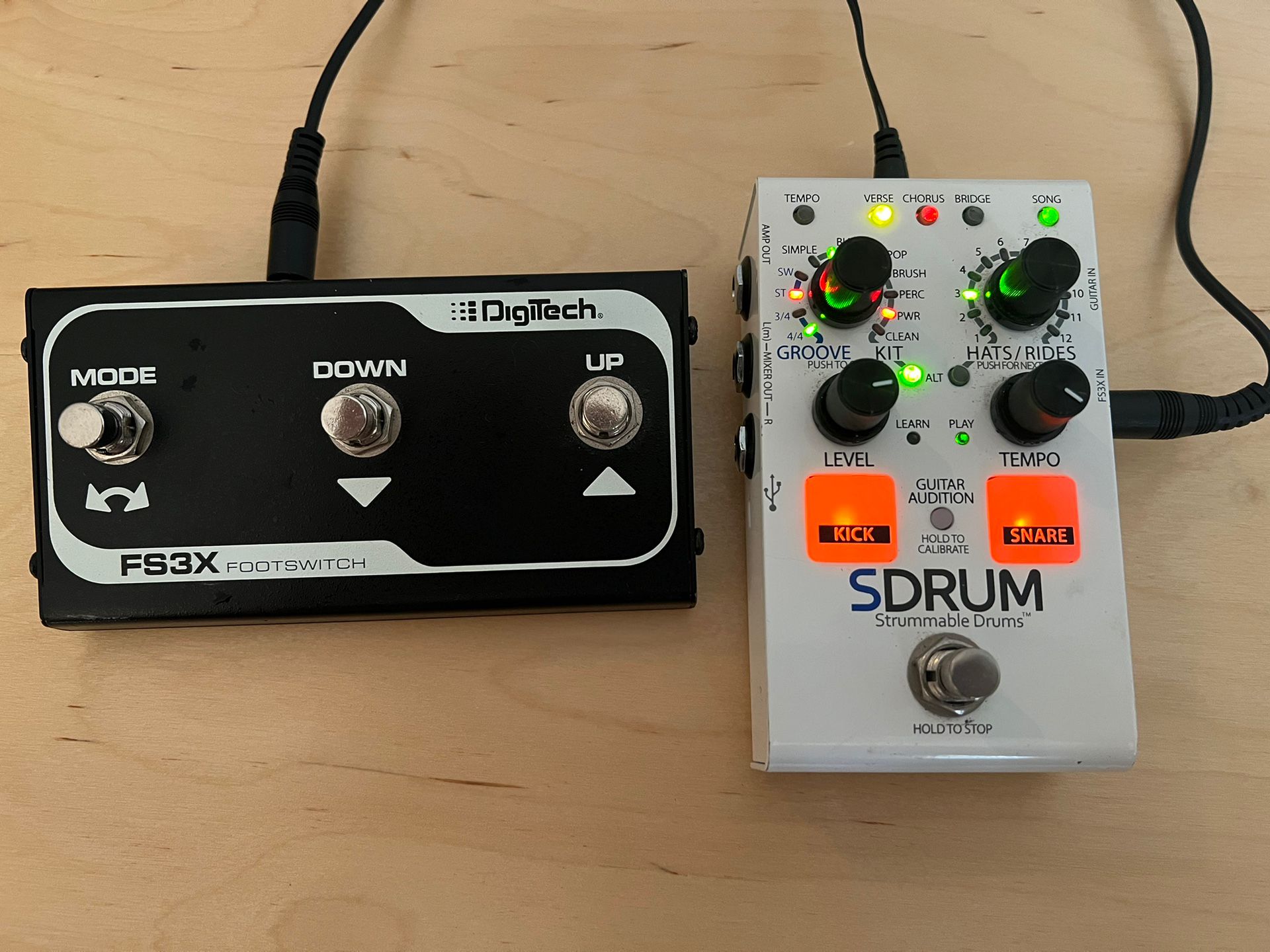SDRUM Strummable Drums Pedal With FS3X Foot switch for Sale in San ...