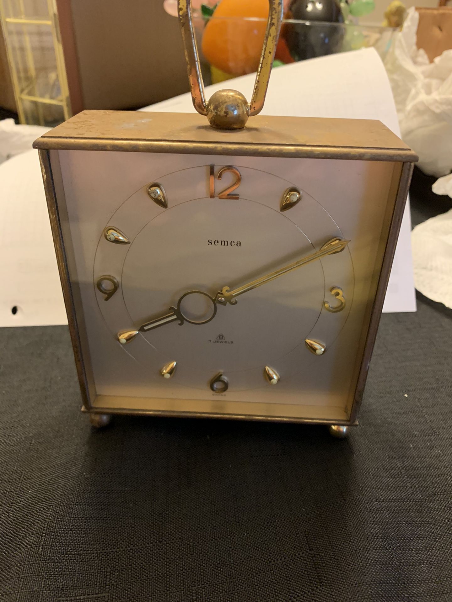 Antique double sided clock