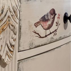 Gorgeous, repurposed, buffet, and mirror