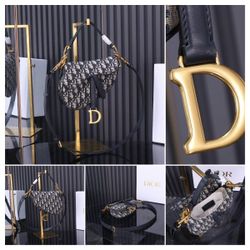 Blue Saddle Crossbody Bag 17×5×15cm