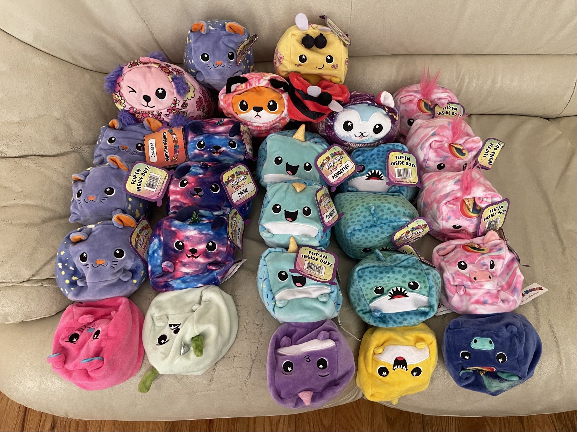 Lot For $12 Brand New With Tags Plushie Stuffed Animals Reversible Kids Lot Like Squishmallows