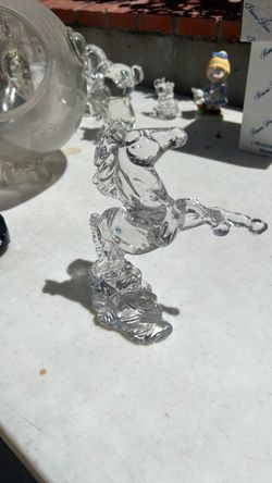 Princess house rearing stallion Crystal figurine