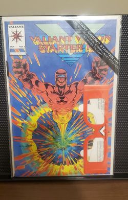 Valiant Vision Starter Kit #1 Comic 9.6/9.8 bagged with glasses & poster!!.