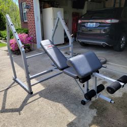 Brutus bench and squat rack 