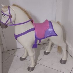 Disney Princess Playdate Maximus Horse Ride On My Size Pony 32" Rapunzel Tangled,Tested.