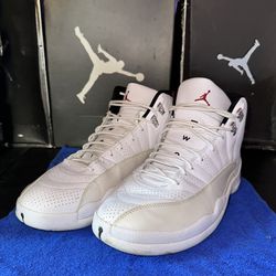 Nike, Air Jordan 12, White/Red-Black, Size 12