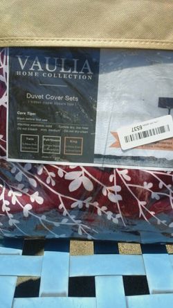 Vaulia 3 pc Duvet Cover Set King size Printed