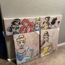 Disney Princess Canvas Wall Art