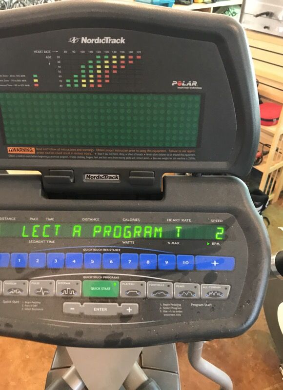 Nordic track 9600e Elliptical trainer. The Rolls Royce of ellipticals.
