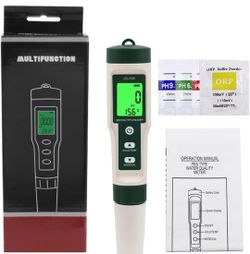 10 in 1 Water Quality Tester PH/TDS/Salt/SG/ORP/EC/Hydrogen/Resistivity/Temp