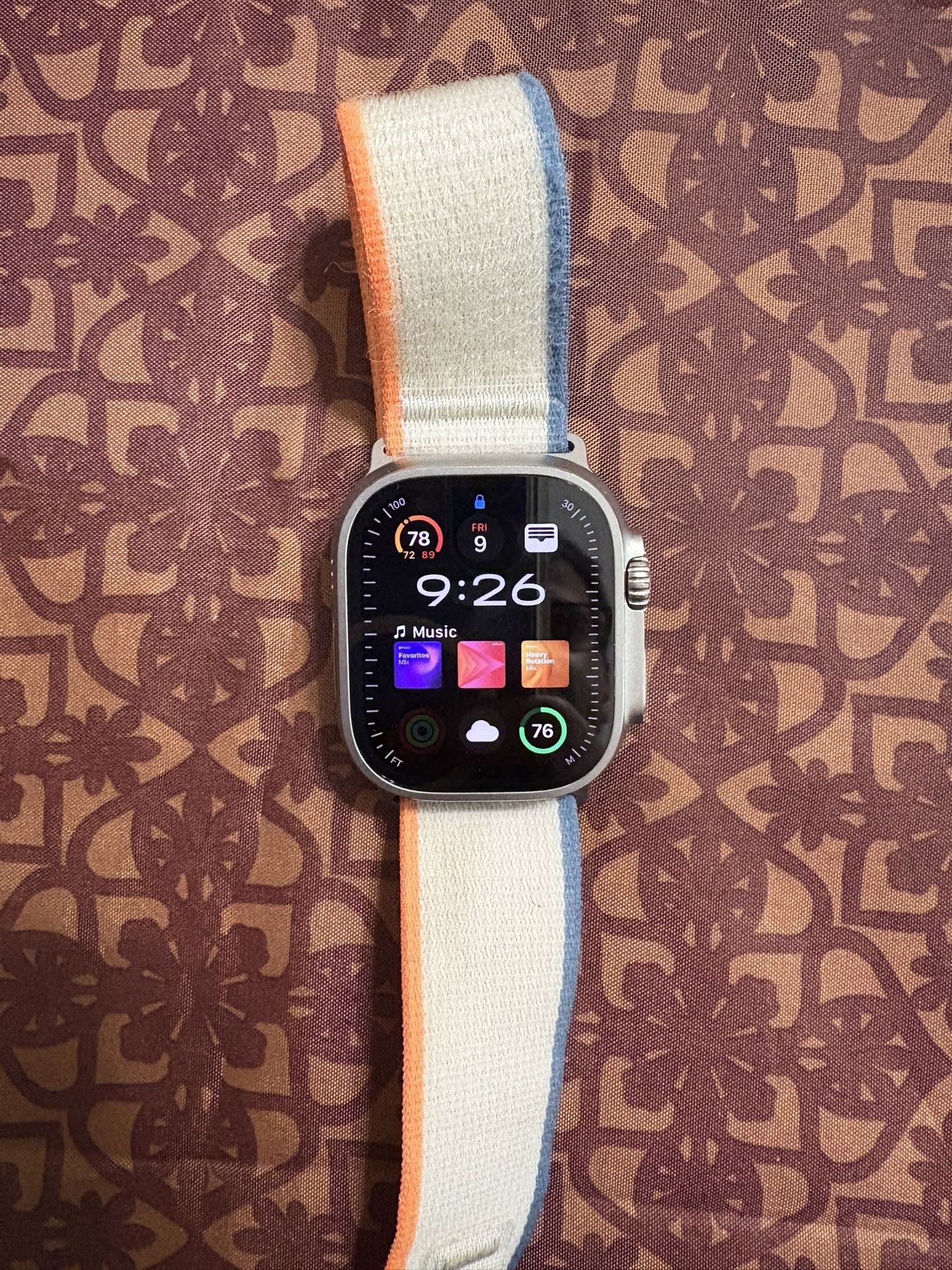 Apple Watch Ultra 2 49mm Titanium Orange/Beige TL M/L