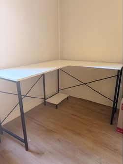 Open box corner L Table