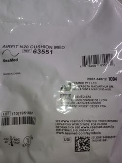 ⭐FREE Brand New ResMed AirFit N20 Nasal Mask Cushion - Medium (63551)⭐