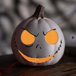 Disney The Nightmare Before Christmas Jack Skellington, 6" Light up Pumpkin