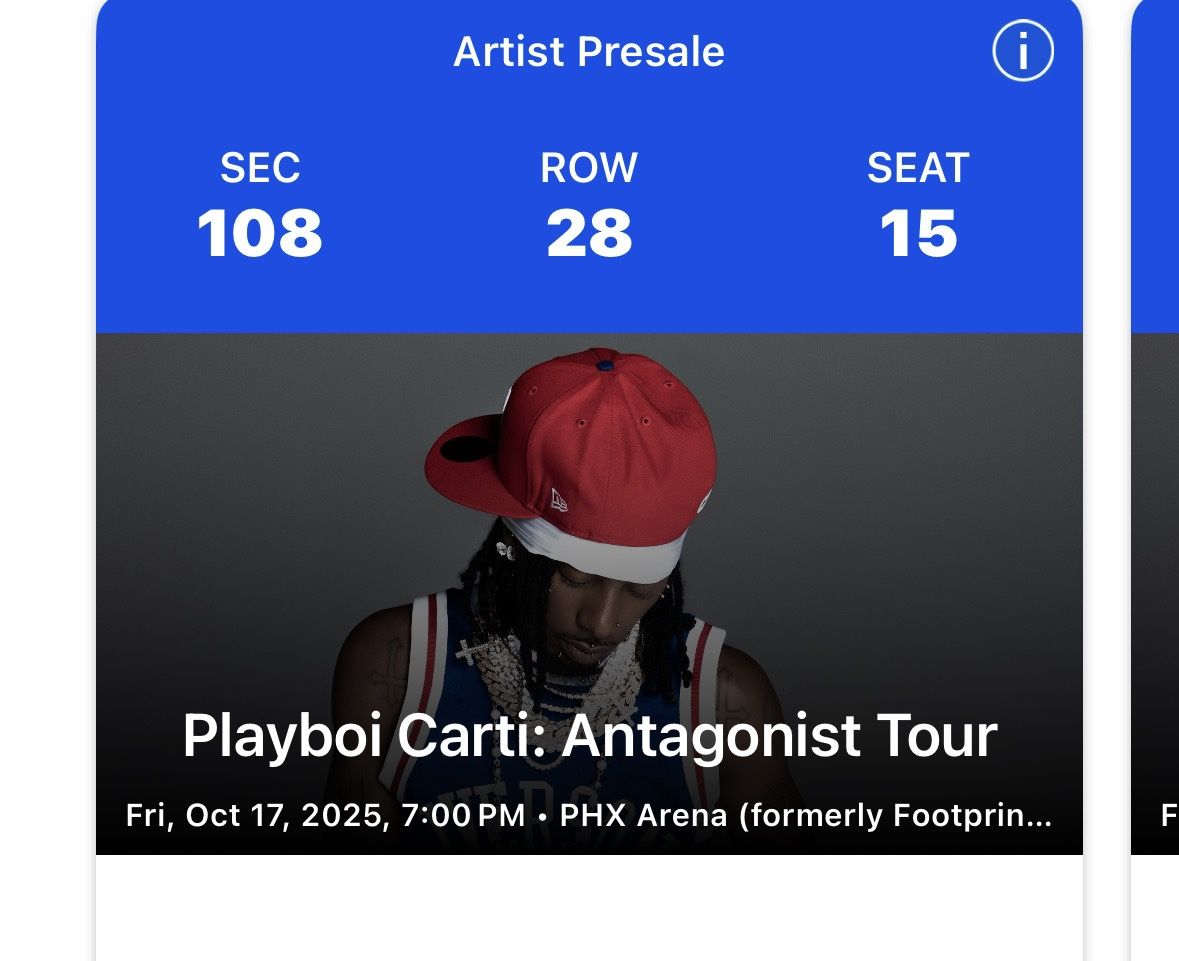 Antagonist Tour Ticket