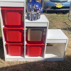 Ikea Cubicle Stepped Organizer Storage Shelves