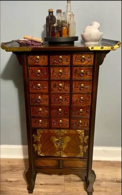 Vintage apothecary cabinet