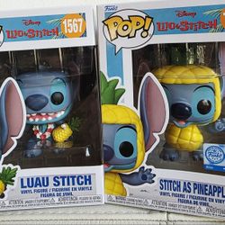 Funko Pop Disney Luau Stitch & Pinapple Stitch Exclusive