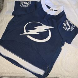 NHL Lightning Dog Doggie Jersey  Size Large Fan Wear Party Shirt