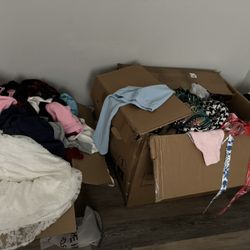 2 Boxes -All Sized Mixed Brand New Clothes 