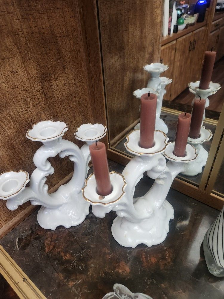 Pair Polish Candelabras