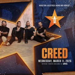 Creed 4 tickets Sec 105, RowBB, aisle seat