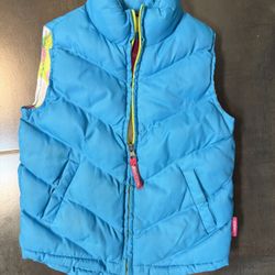 Girls Puffy Parka Sleeveless 