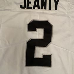 White Ashton Jeanty Las Vegas Raiders #2 jersey 