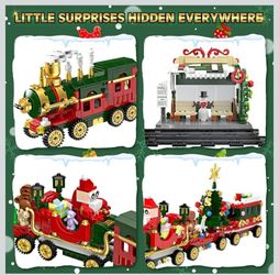 1122 Pieces Christmas Train Building Kit with Led Light + Mystery Gift  🎁