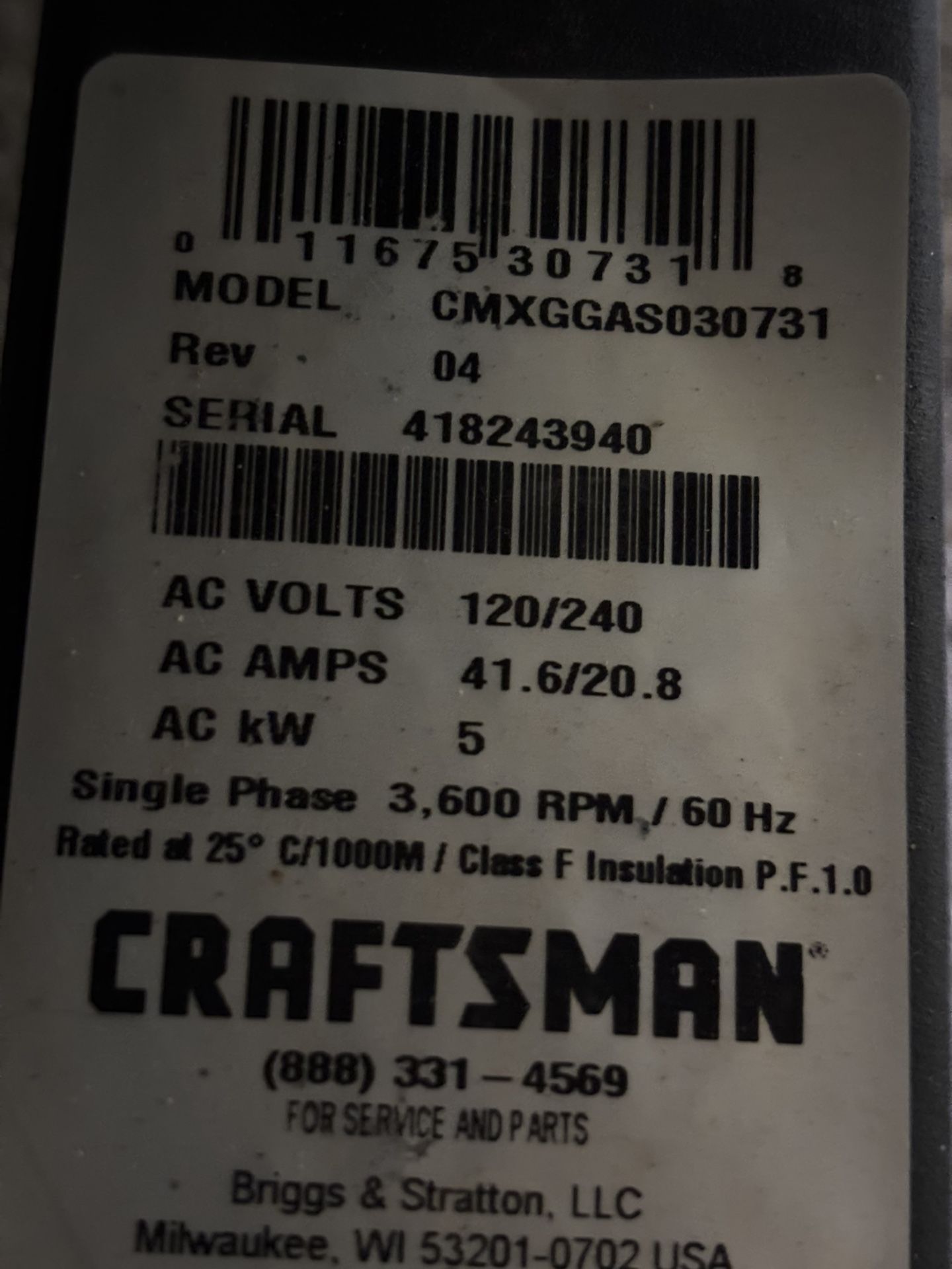 Craftsman 6200