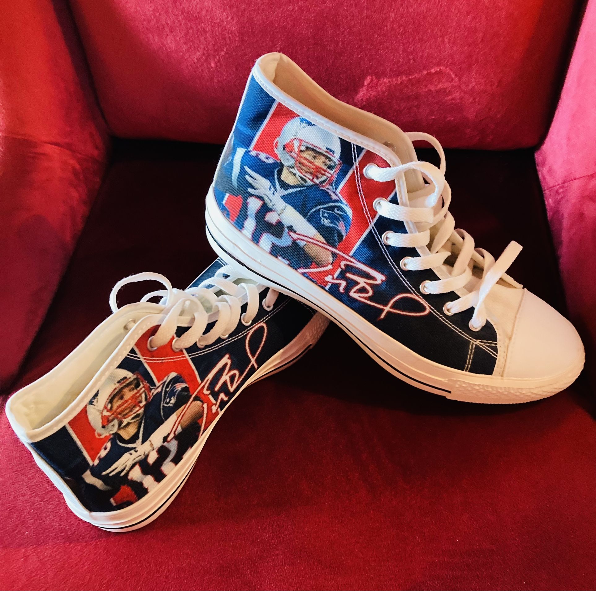 Tom Brady NFL High Top Shoes
