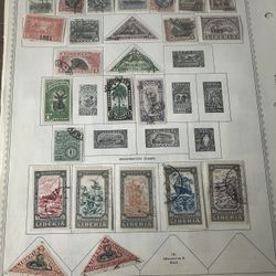 Liberia Old Stamp Group Of 80 