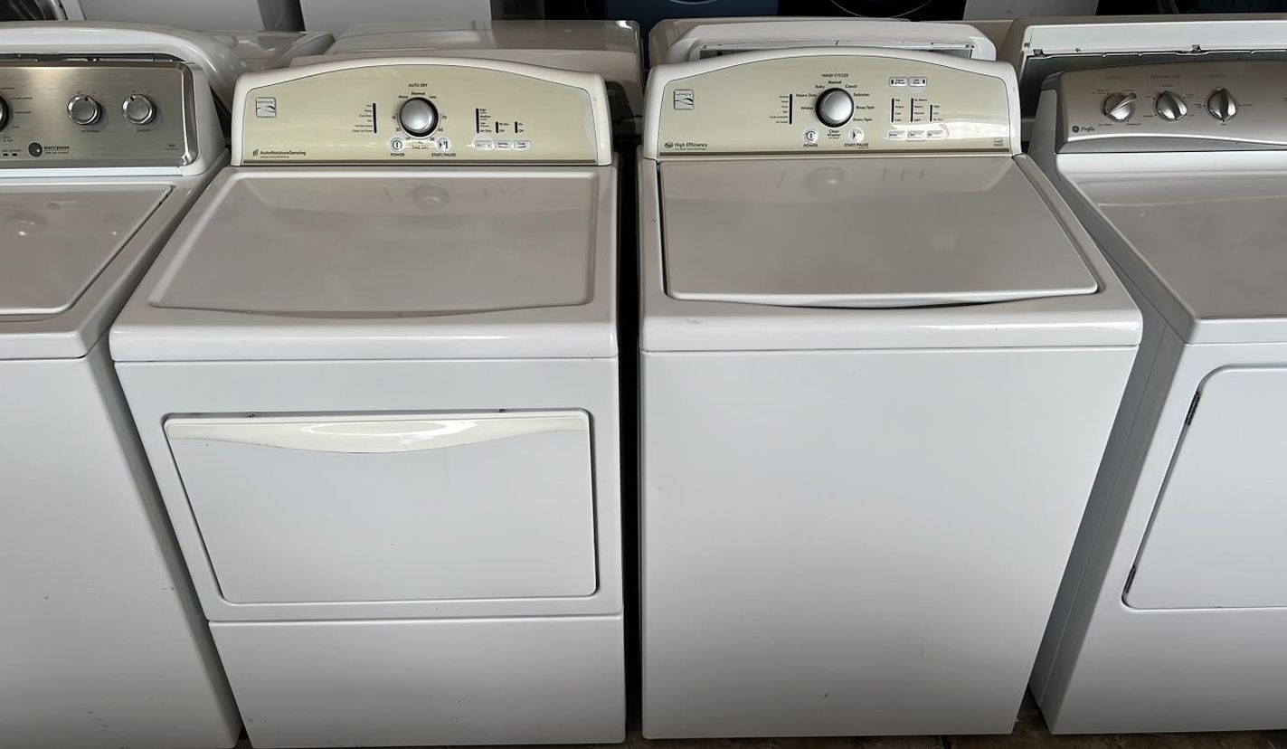 Kenmore Washer and Dryer Set Electric White Jumbo Capacity