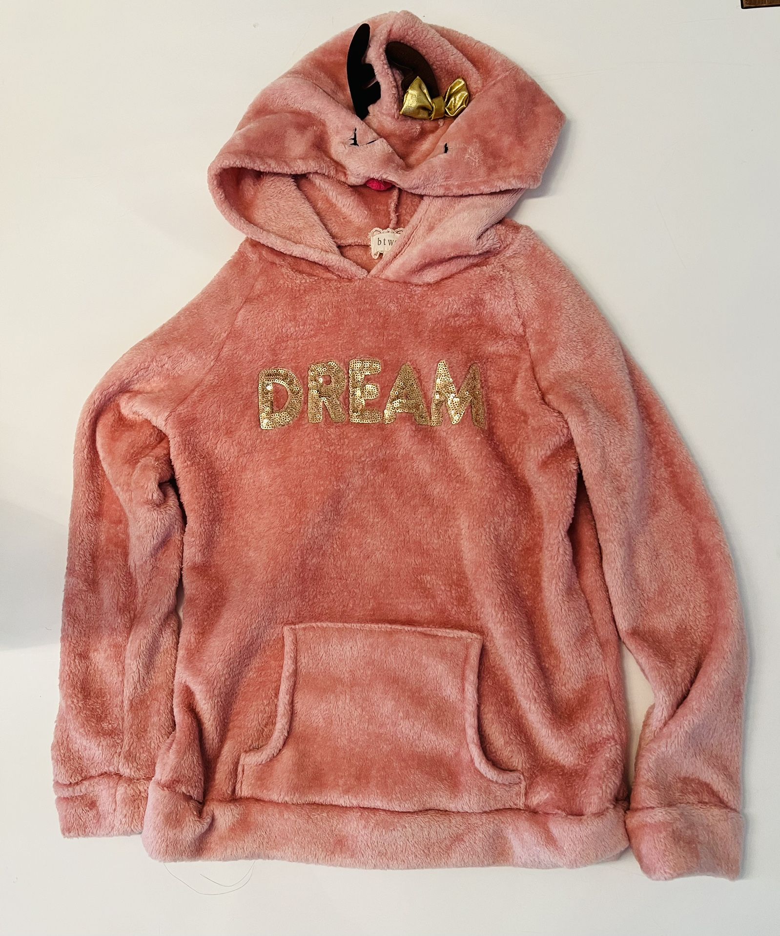 Btween Girls Pink Hoodie Size 10
