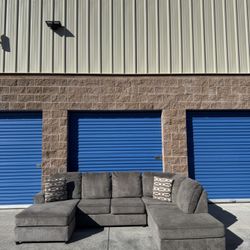 Ashley Homes Furniture Double Chaise Sectional Couch 