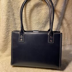 Wilson’s Leather Navy Handbag